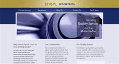Desktop Screenshot of epochpress.com